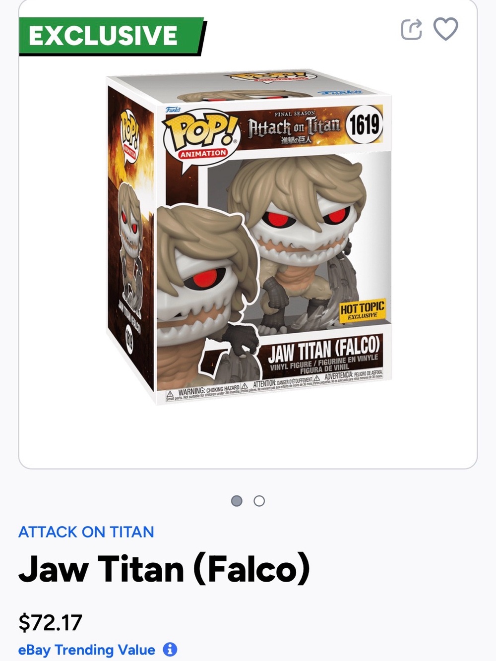 Jaw Titan (Falco) - Funko Pop! Figure 1619